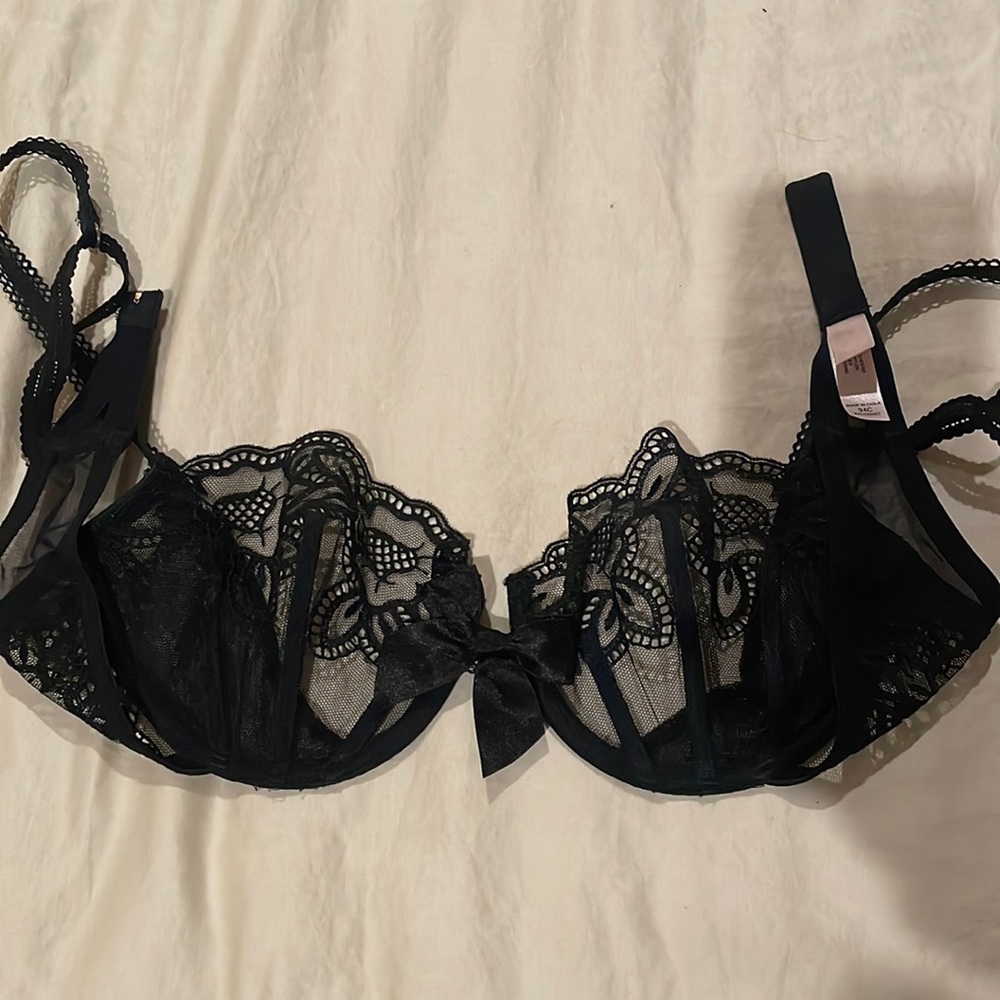 Black Lace Bra